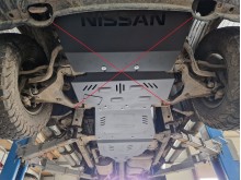 Stalowa Osłona skrzyni biegów Nissan Pathfinder - Aluminium (2005-2015)