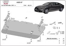 Plieninė variklio apsauga Audi A7 (2011-2018)