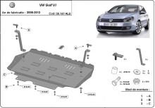 Aliumininė variklio apsauga VW Golf 6 (2008-2012)