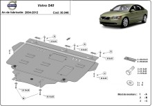 Plieninė variklio apsauga Volvo S40 (2004-2012)