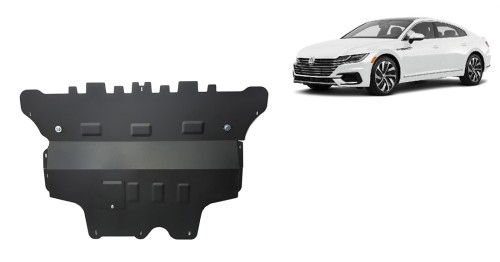 Plieninė variklio apsauga VW Arteon - mechaninė pavarų dėžė (2017-2026)