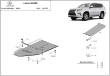Aliumininė pavarų dėžės apsauga Lexus GX460 (2010-2026)