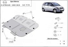Plieninė variklio apsauga Opel Meriva (2003-2010)