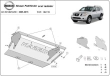 Plieninė radiatoriaus apsauga Nissan Pathfinder (2005-2015)