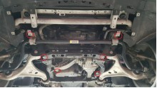Plieninė variklio apsauga Mercedes ML W166 (2011-2019)