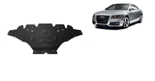 Plieninė variklio apsauga Audi A5, dyzelinas (2008-2016) Plieninė variklio apsauga Audi A5, dyzelinas (2008-2016)