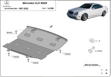 Plieninė variklio apsauga Mercedes CLK W208 (1997-2002)