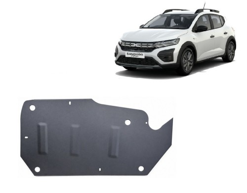 Plieninė kuro bako apsauga Dacia Sandero Stepway (2021-2026)