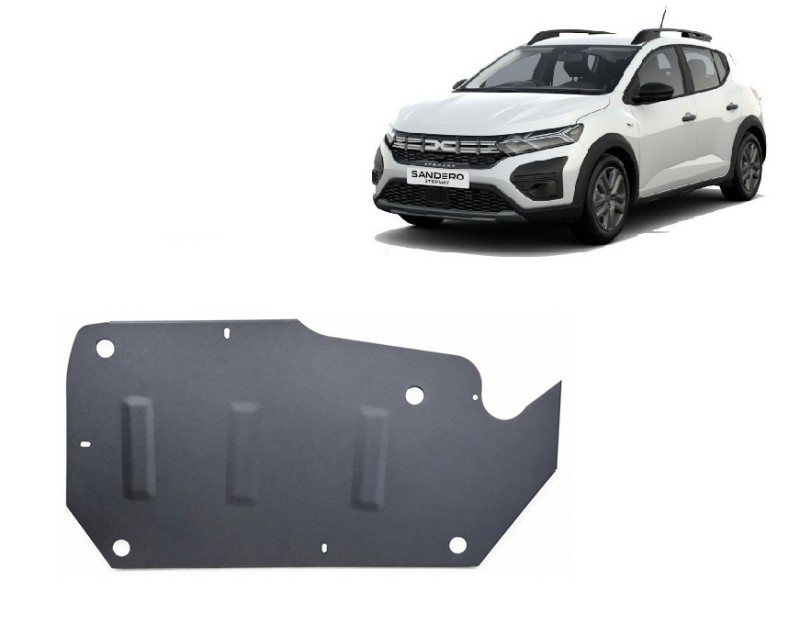 Plieninė kuro bako apsauga Dacia Sandero Stepway (2021-2026)