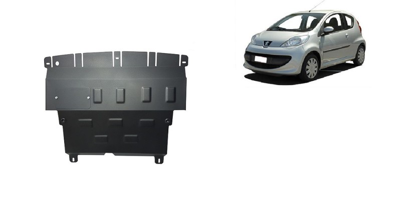Plieninė variklio apsauga Peugeot 107 (2005-2014)