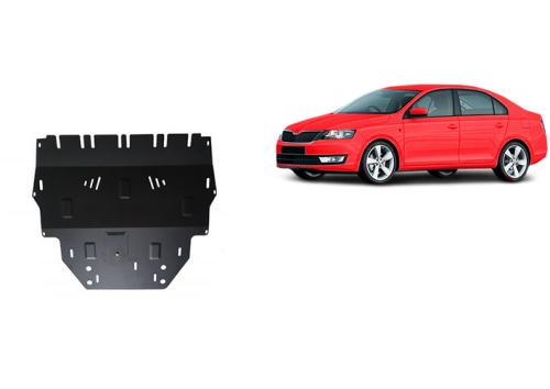 Plieninė variklio apsauga Skoda Rapid (2012-2019)