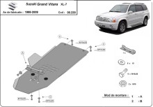 Plieninė pavarų dėžės apsauga Suzuki Grand Vitara XL-7 (1999-2005)