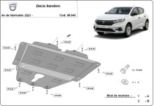 Plieninė variklio apsauga Dacia Sandero 3 (2021-2026)