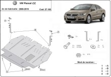 Plieninė variklio apsauga VW Passat CC (2008-2016)