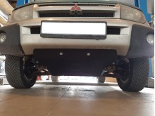 Plieninė variklio apsauga Mitsubishi Pajero Pinin (1997-2007)