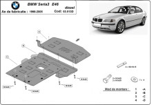 Plieninė variklio apsauga BMW 3 serija E46 - dyzelinas (1998-2005)