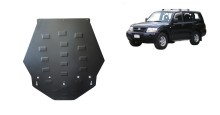 Plieninė pavarų dėžės apsauga Mitsubishi Pajero 3 (V60, V70) Vers. 2.0 (1999-2007)
