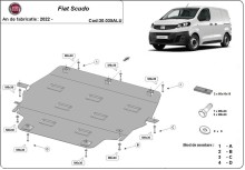 Aliumininė variklio apsauga Fiat Scudo (2022-2026)