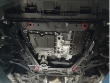 Plieninė variklio apsauga Renault Koleos (2016-2025)
