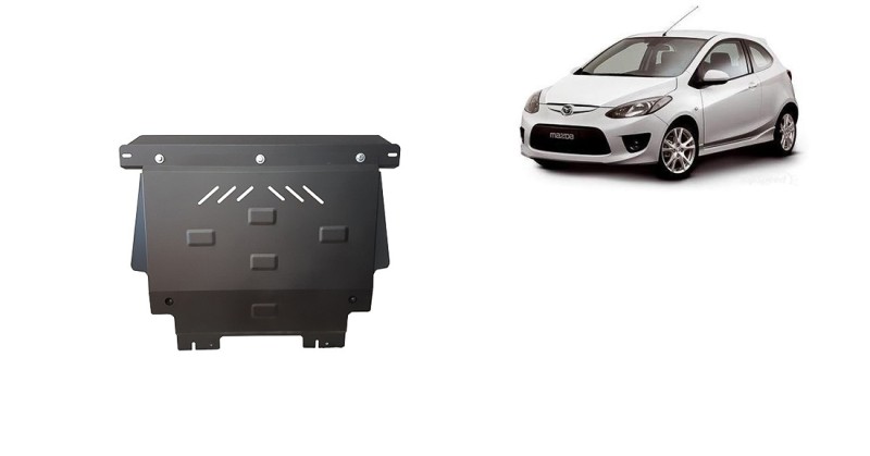 Plieninė variklio apsauga Mazda 2 (2008-2014)