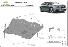 Plieninė variklio apsauga Chevrolet Cruze (2008-2016)