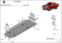 Plieninė kuro bako apsauga Fiat Fullback (2016-2019)