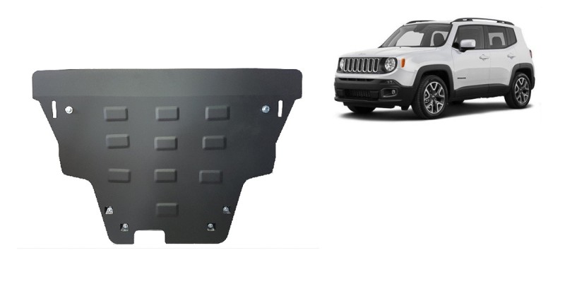 Plieninė variklio apsauga Jeep Renegade (2014-2026)