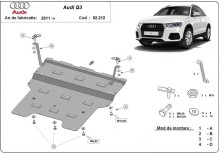 Plieninė variklio apsauga Audi Q3 (2011-2018)