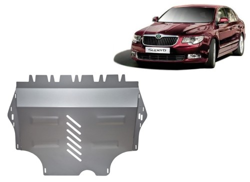 Aliumininė variklio apsauga Skoda Superb II (2008-2015)