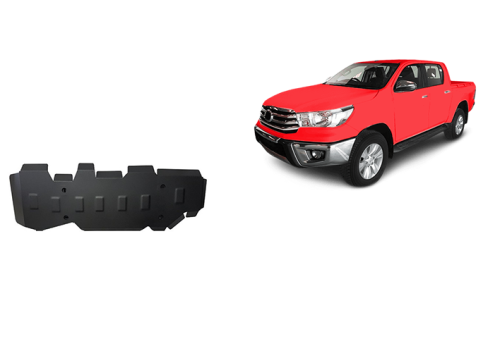 Plieninė kuro bako apsauga Toyota Hilux Revo (2016-2026)