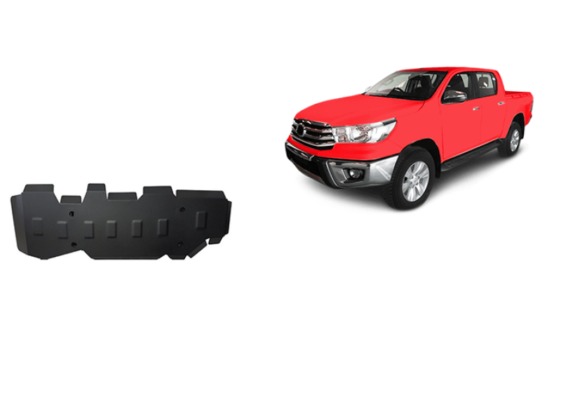Plieninė kuro bako apsauga Toyota Hilux Revo (2016-2026)