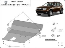 Plieninė variklio apsauga Dacia Duster - 2,5 mm (2010-2017)