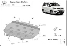Plieninė variklio apsauga Toyota Proace City Verso (2019-2026)