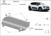 Plieninė variklio apsauga Citroen C3 (2019-2026)
