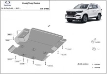 Plieninė variklio apsauga SsangYong Rexton (2017-2026)