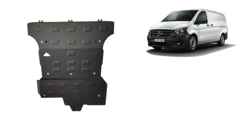 Plieninė variklio apsauga Mercedes Vito W447, 2.2 D, 4x4 (2014-2020) Plieninė variklio apsauga Mercedes Vito W447, 2.2 D, 4x4 (2014-2020)