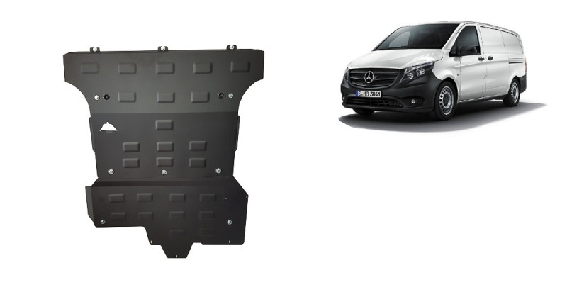 Plieninė variklio apsauga Mercedes Vito W447, 2.2 D, 4x4 (2014-2020)