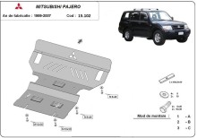Plieninė variklio apsauga Mitsubishi Pajero 3 (V60, V70) (1999-2007)