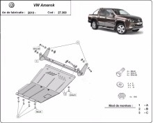 Plieninė variklio apsauga Volkswagen Amarok (2010-2022)