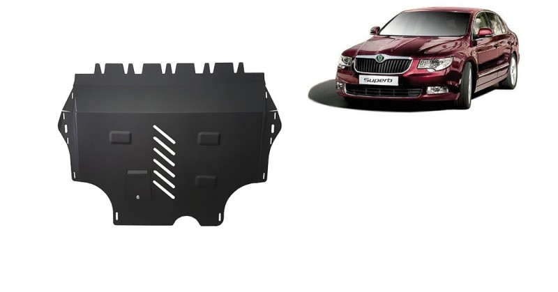 Plieninė variklio apsauga Skoda Superb (2008-2015)