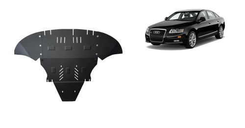 Plieninė variklio apsauga Audi A6 z bocznymi klapami (2004-2011)