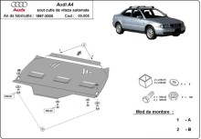 Plieninė automatinės pavarų dėžės apsauga Audi A4 B5 (1995-2000)