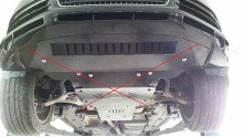 Plieninė pavarų dėžės apsauga Audi Q7 (2006-2015)