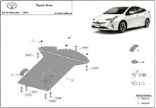 Aliumininė katalizatoriaus apsauga Toyota Prius (2019-2026)