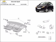 Plieninė variklio apsauga Chevrolet Spark (2005-2009)