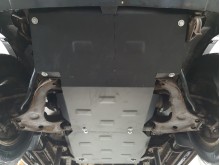 Plieninė pavarų dėžės ir reduktoriaus apsauga Mitsubishi Pajero Sport 1 (1998-2007)