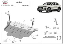 Plieninė variklio apsauga Audi Q3 (2018-2025)