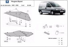 Plieninė variklio apsauga Peugeot Expert (1995-2006)