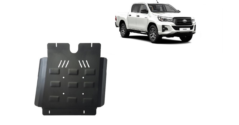 Plieninė pavarų dėžės apsauga Toyota Hilux Invincible (2021-2026)