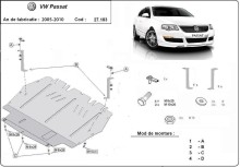 Plieninė variklio apsauga VW Passat B6 (2005-2014)